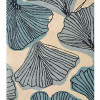 9 x 12 ft. Hand Tufted Wool Floral Rectangle Area Rug, Cream & Blue