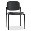 BASYX BSXVL606SB11 Guest Chair- with o Arms- 21.25 in. x 21 in. x 32.75 in.- Lthr- Black