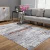 HomeRoots 5 x 8 ft. Gray & Brown Abstract Scraped Area Rug