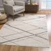 HomeRoots 7 x 10 ft. Gray Modern Abstract Pattern Area Rug