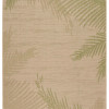 HomeRoots 8 x 9 ft. Green Palms Indoor & Outdoor Area Rug