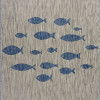 HomeRoots 8 x 10 ft. Gray Coastal Indoor & Outdoor Area Rug