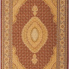 HomeRoots 5 x 8 ft. Red & Beige Medallion Area Rug