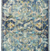 HomeRoots 5 x 8 ft. Blue & White Jacobean Pattern Area Rug