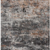 HomeRoots 5 x 8 ft. Gray & Orange Storm Area Rug