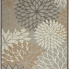 HomeRoots 6 x 9 ft. Natural & Gray Indoor & Outdoor Area Rug