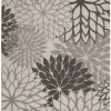 HomeRoots 7 x 10 ft. Silver & Gray Indoor & Outdoor Area Rug