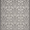 HomeRoots 8 x 11 ft. Gray & Charcoal Indoor & Outdoor Area Rug