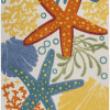 HomeRoots 6 x 9 ft. Multi Color Indoor & Outdoor Area Rug