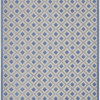 HomeRoots 8 x 11 ft. Blue & Gray Indoor & Outdoor Area Rug