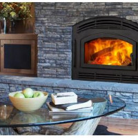 Majestic Pioneer II Series Available with Classic Black Front and Arch Door  engineered to deliver long burn times.