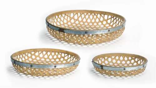 Round Woven Tray (Set of 3) 17