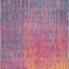 HomeRoots 7 x 10 ft. Rainbow Abstract Striations Area Rug