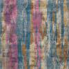 HomeRoots 8 x 10 ft. Gray Colorful Abstract Stripes Area Rug