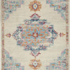 HomeRoots 8 x 10 ft. Gray Distressed Medallion Area Rug