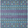 HomeRoots 8 x 10 ft. Blue Jewels Geometric Area Rug