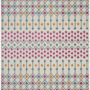 HomeRoots 7 x 10 ft. Ivory Jewels Geometric Area Rug