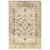 HomeRoots 7 x 10 ft. Ivory & Gold Distressed Indoor Area Rug