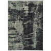 HomeRoots 9 x 12 ft. Black Ivory Machine Woven Abstract Indoor Area Rug