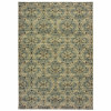 HomeRoots 8 x 11 ft. Ivory & Blue Geometric Area Rug