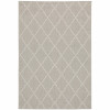 HomeRoots 8 x 10 ft. Gray & Ivory Trellis Indoor & Outdoor Area Rug