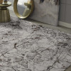 HomeRoots 63 x 91 in. Ivory or Grey Polyester Rug
