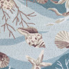HomeRoots 90 x 90 in. Seafoam Polyester Rug
