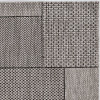 HomeRoots 94 x 130 in. Grey Polypropylene Rug