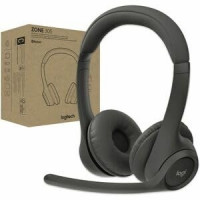 Logitech 981-001452 ZONE 305 WRLS HEADSET UC BLACK B2B WITH DONGLE