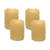 LED Dripping Wax Pillar Candles (Set of 4)