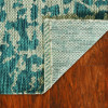HomeRoots 94 x 130 in. Teal Polypropylene Rug