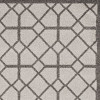 HomeRoots 79 x 114 in. Ivory or Grey Polypropylene Rug