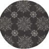 HomeRoots 60 x 90 in. Charcoal Polypropylene Rug