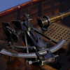 HomeRoots Multi Color Large Nautical Sextant in Wood Box - 8.5 x 8 x 4.5 in.