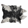 HomeRoots 0.8 x 90 x 63 in. Acrylic Plush, Polyester S-P Black & White Rug