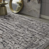94 x 130 in. Grey Polyester Rug