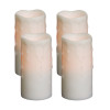 LED Dripping Wax Pillar Candles (Set of 4)