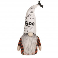 Plush Halloween Ghost Gnome Shelf Sitter 24"H