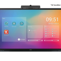 Sharp PN-LC652 65 LED LCD, UHD, 400NITS, HDMI X3, USB-C X1, OPS EXPANSION SLOT, FULL EXTERNAL C