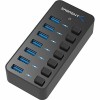 Sabrent HB-BUP7 7PORT USB 3.0 HUB 5GBPS WITH POWER SWITCH LEDS W/ 36W 12V/3A