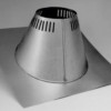 Selkirk Corporation JSC8AAF 8 Inch Superpro Flashing 0/12-6/12 Pitch With Storm Collar Galvalume