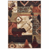 HomeRoots 8 x 10 ft. Rustic Brown Animal Lodge Area Rug