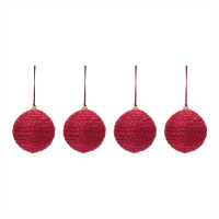 Jute Ball Ornament (Set of 4)