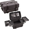 VP010 - Black Soft-Sided Professional Makeup Case with Extendable Trays