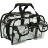 Clear Set Bag Double Storage Compartment 3 External Pockets and Shoulder Strap by CASEMETIC - PC04BK