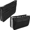 PC05 CASEMETIC Mini Travel Bag Organizer with 2 Zippered Closure Pouches, and 8 External Pockets