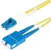 Startech SMLCSC-OS2-2M LC/SC SINGLE MODE FIBER CABLE OS2/UPC/DUPLEX/LSZH