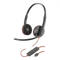 HP 8M3U6AA#ABA POLY BLACKWIRE 3220 STEREO HEADSET +USB-C/A ADAPTER TAA US