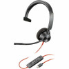 HP 8X215AA POLY BLACKWIRE 3310 MONAURAL USB-C HEADSET +USB-C/A ADAPTER