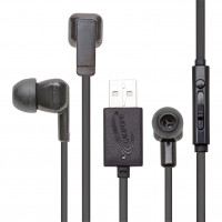 Ergoguys E3USB CALIFONE WIRED USB EAR BUD WITH MIC AND VOLUME CONTROL. LIGHTWEIGHT EAR BUD FOR